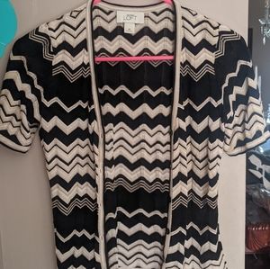Anne Klein button short sleeve cardigan